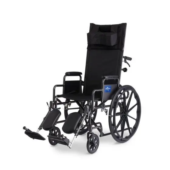 The Medline Reclining Wheelchair provides proper support and flexibility to adjust for improved rest and comfort