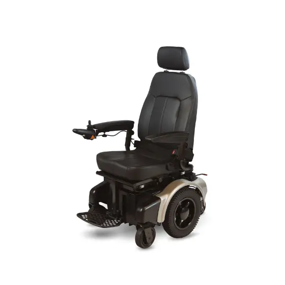 A rehab power chair with tilt features. Ideal for patients who struggle to shift their weight independently while seated